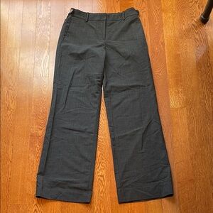 Tory Burch dark gray wool wide leg trousers size 6